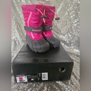 Sorel Pink Kids Snow Boots